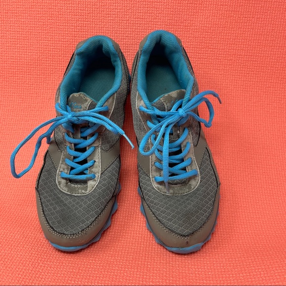 LA Gear Sneakers Womens Size 10 Athletic Tennis Shoes Blue Gray Walking Casual - Picture 9 of 11